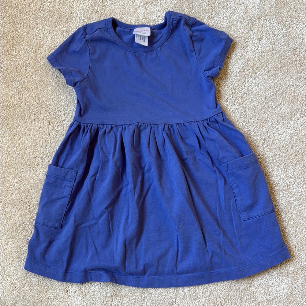 Hanna Andersson Cobalt Blue Playground Dress with Pockets